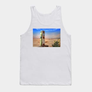 Old Gas Pump in Desert Tank Top